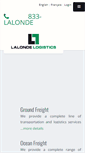 Mobile Screenshot of lalondelogistics.com